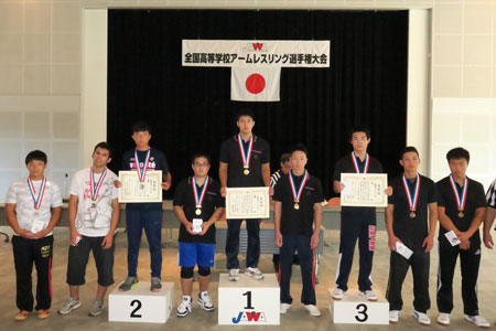 日本アームレスリング連盟・JAWA・高校生選手権２０１５